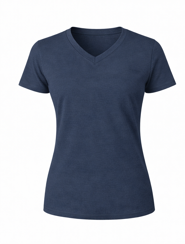 WOMEN V-NECK SHORT SLEEVE PREMIUM TSHIRT