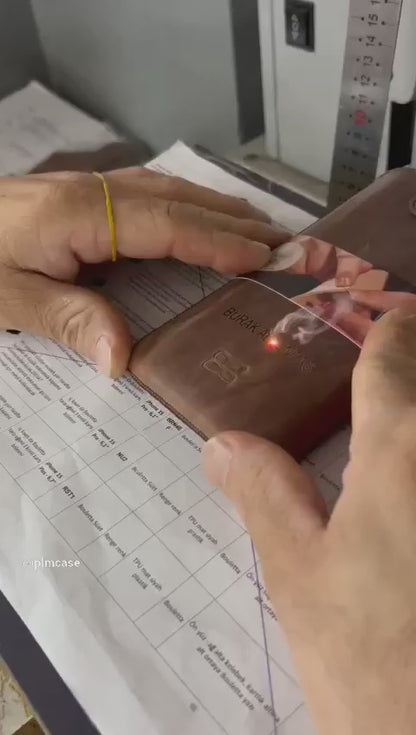 Leather Laser Engraving Card Holder