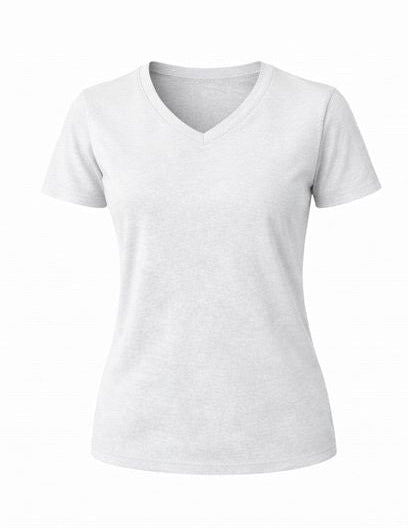 WOMEN V-NECK SHORT SLEEVE PREMIUM TSHIRT