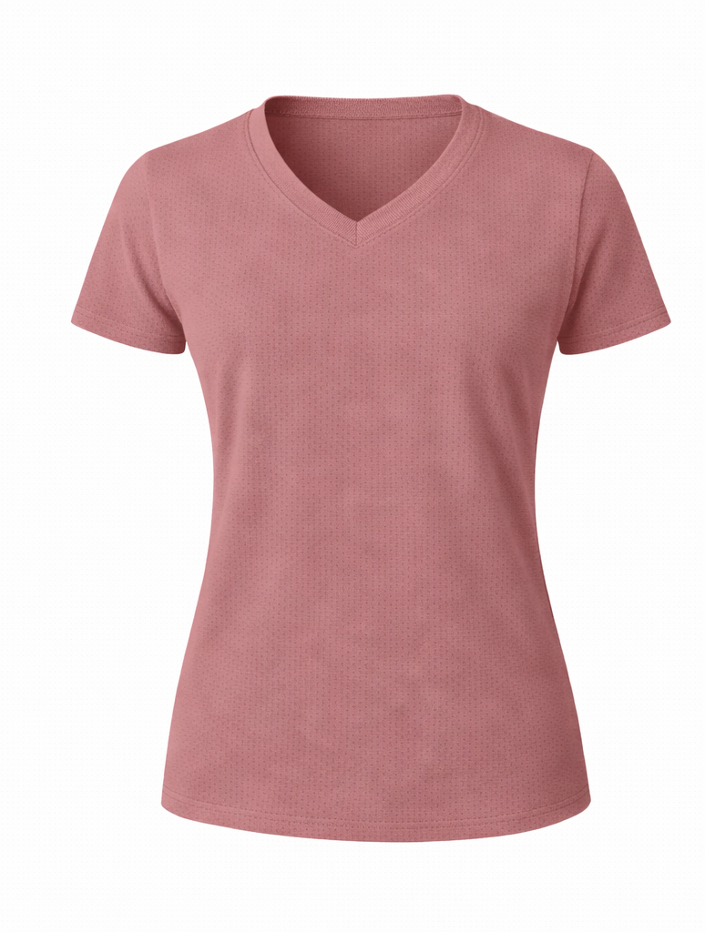 WOMEN V-NECK SHORT SLEEVE PREMIUM TSHIRT