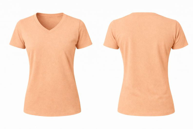 WOMEN V-NECK SHORT SLEEVE PREMIUM TSHIRT