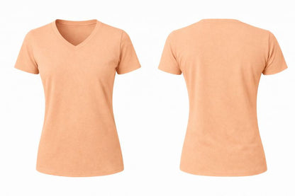 WOMEN V-NECK SHORT SLEEVE PREMIUM TSHIRT